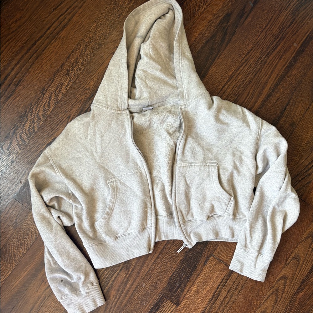 J.O&Co gray cropped jacket